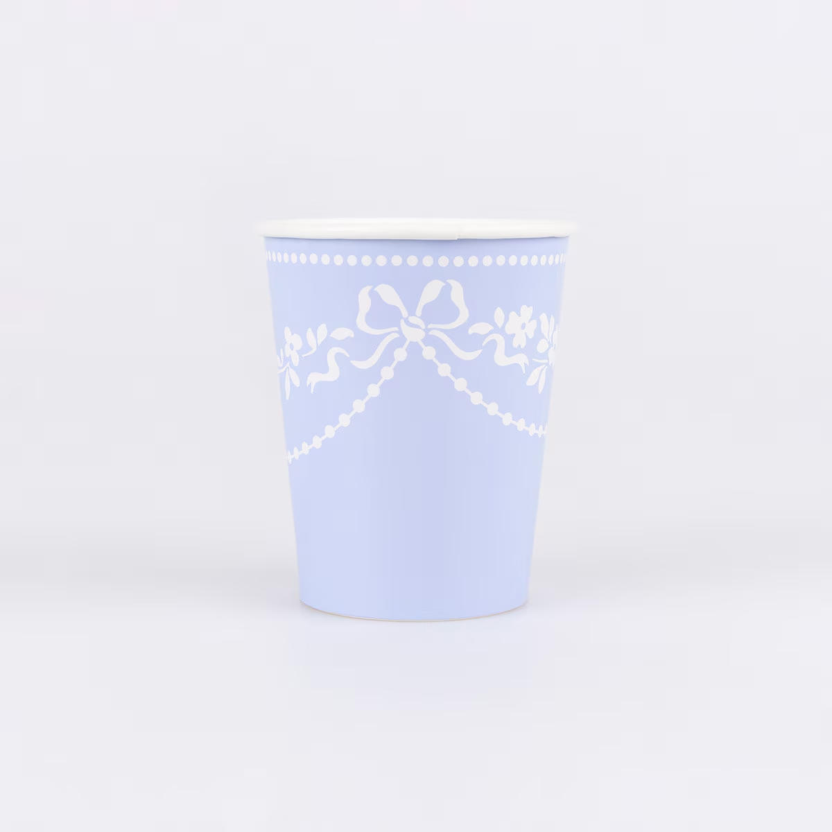 Cornflower Blue Rococo Paper Cups