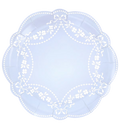 Cornflower Blue Rococo Plates - 2 Sizes