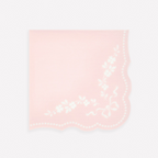 Pastel Pink Rococo Paper Napkins 2 - Sizes
