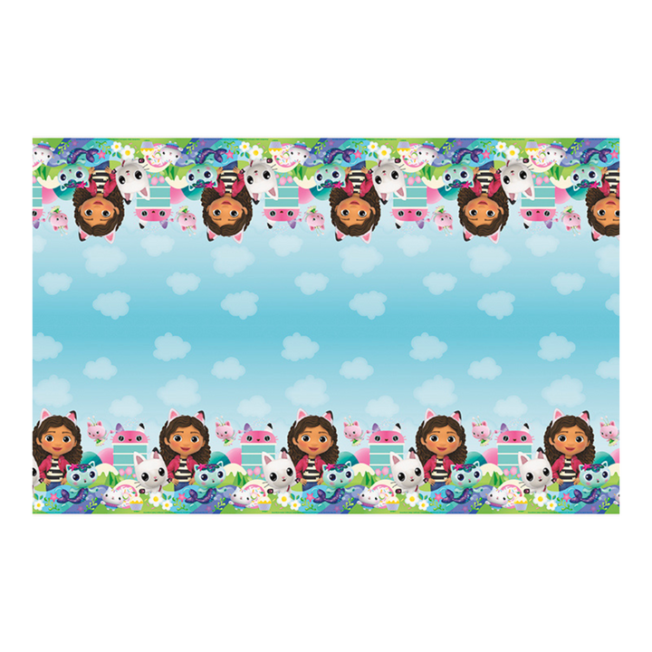 Blue Gabby's Doll House Plastic Tablecover