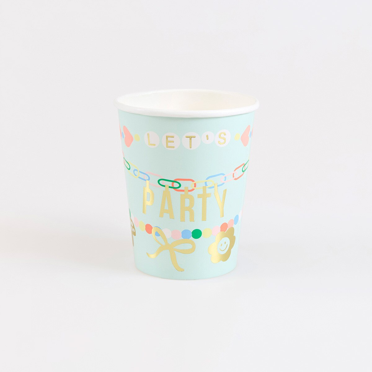 Mint Green Charm Party Cups