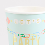 Mint Green Charm Party Cups