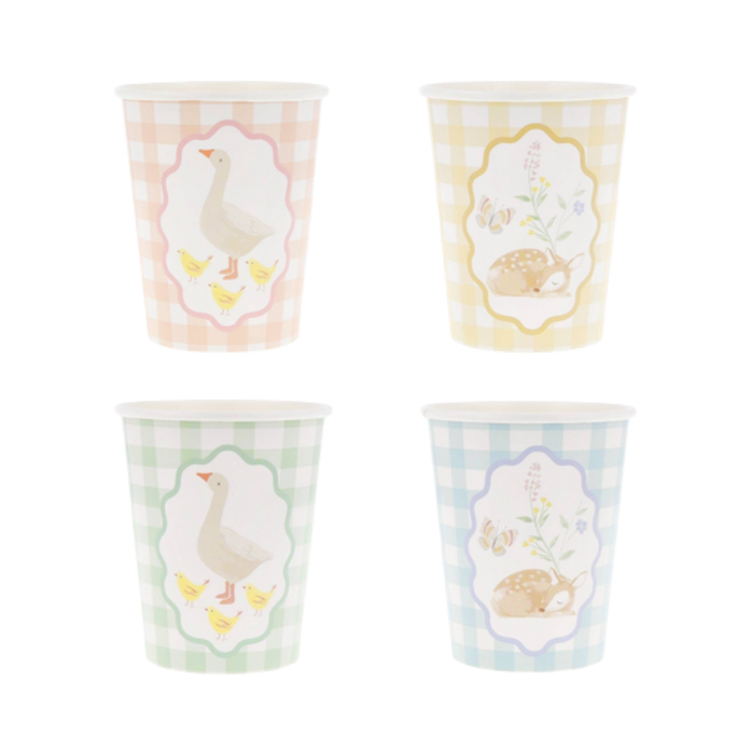 Pastel Little Animals Cups