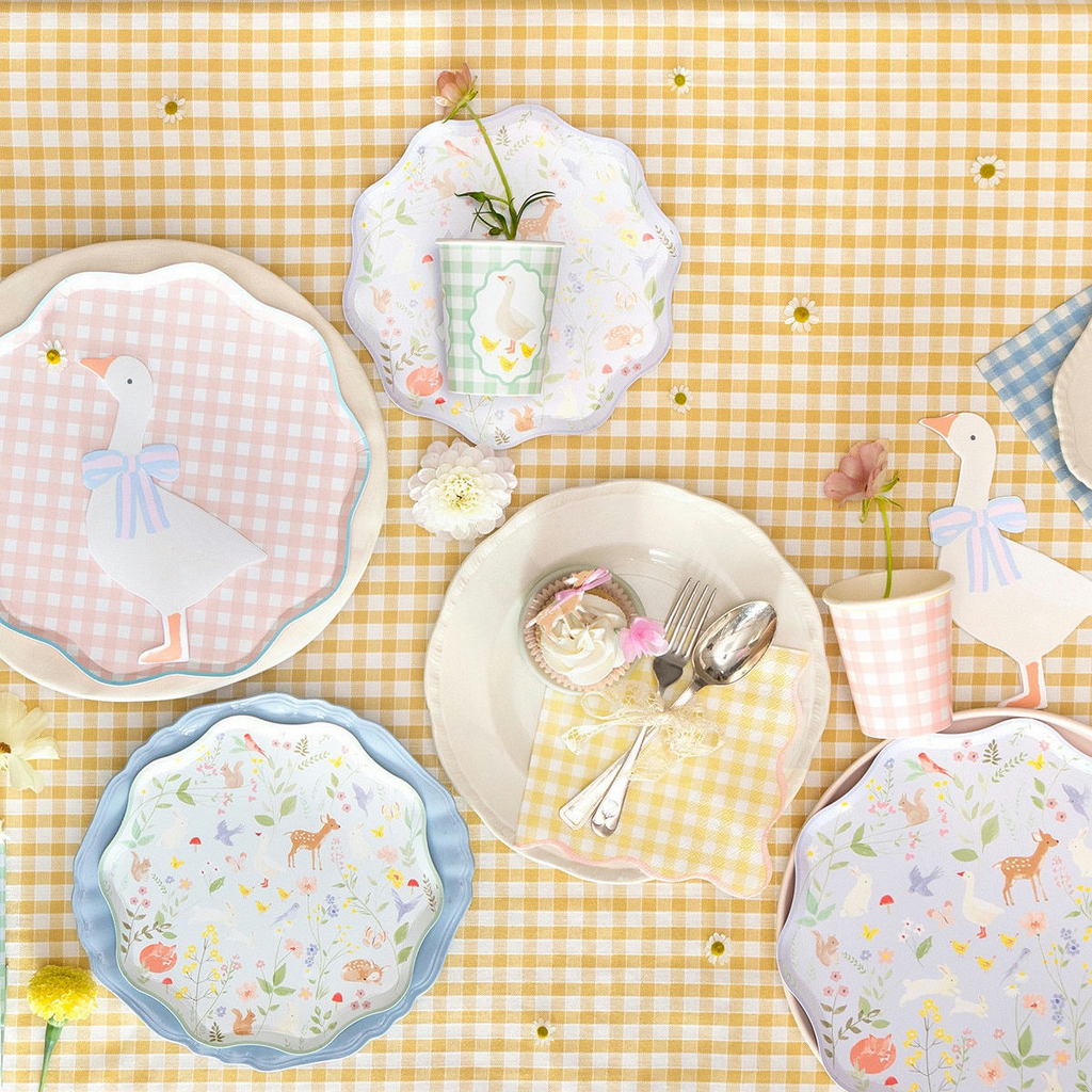 Multicolor Goose Shape Dinner Napkins