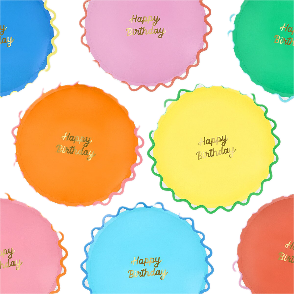 Assorted Wiggle Edge Dinner Plates