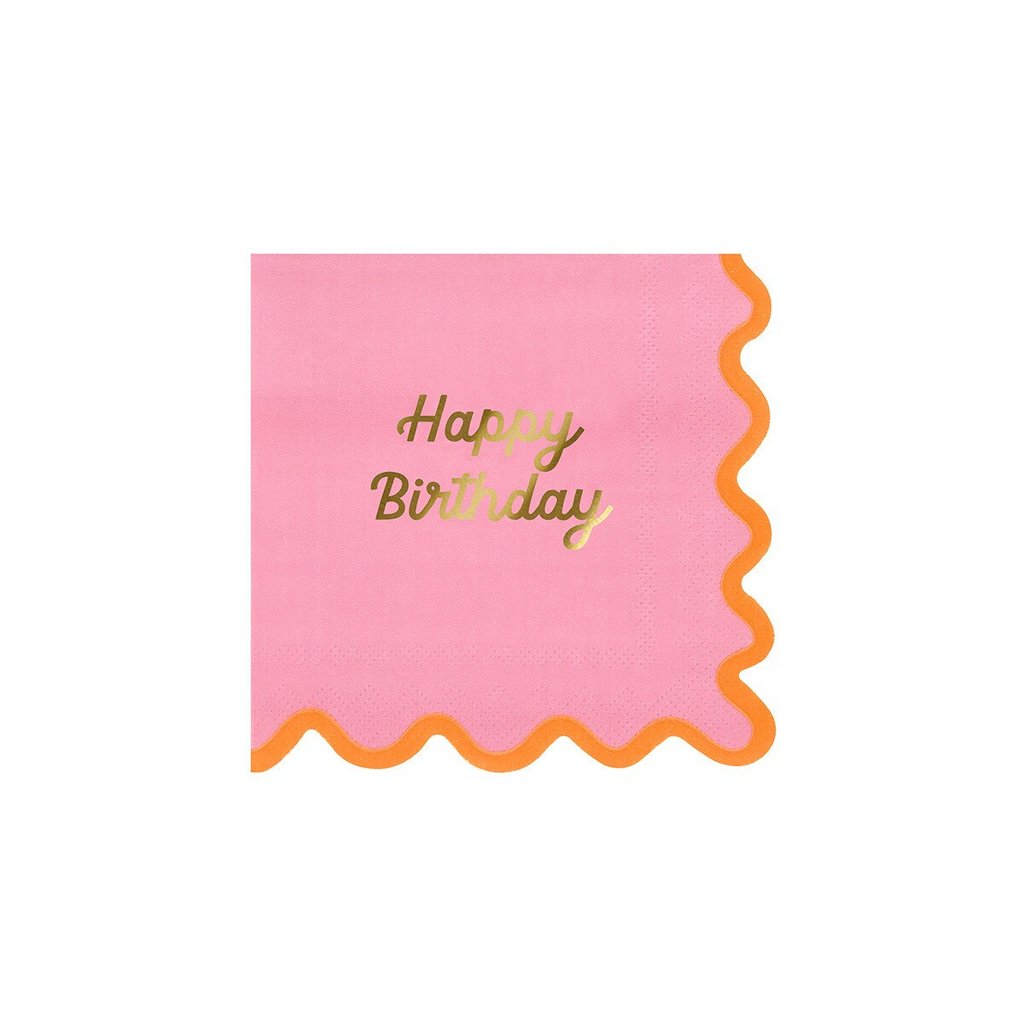 Assorted Wiggle Edge Napkins - 2 Sizes