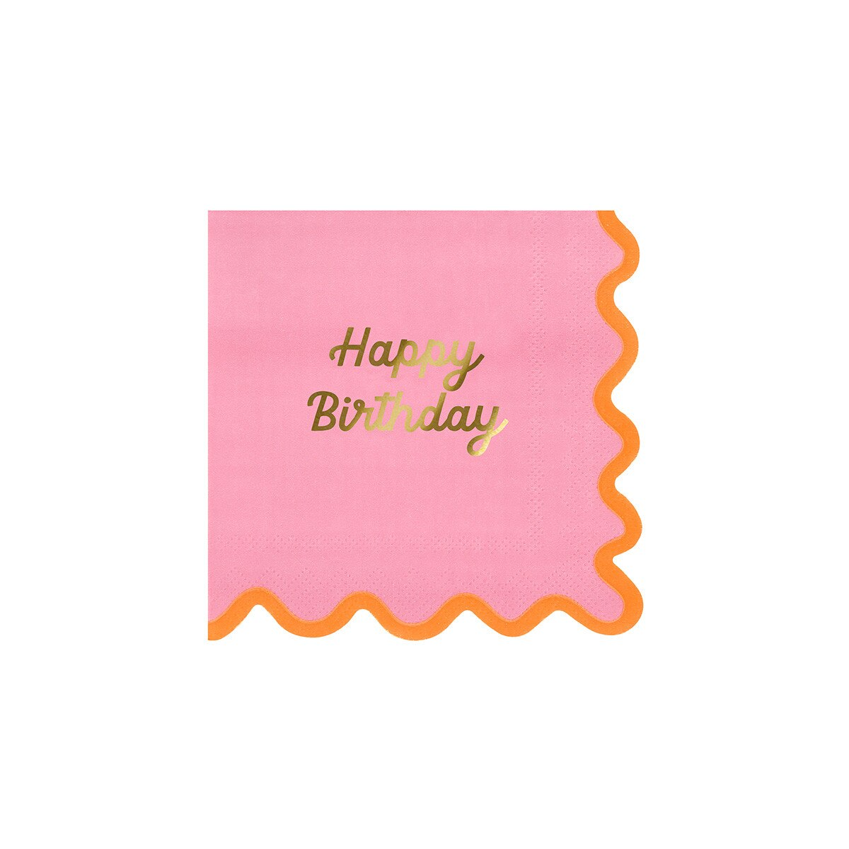 Assorted Wiggle Edge Napkins - 2 Sizes