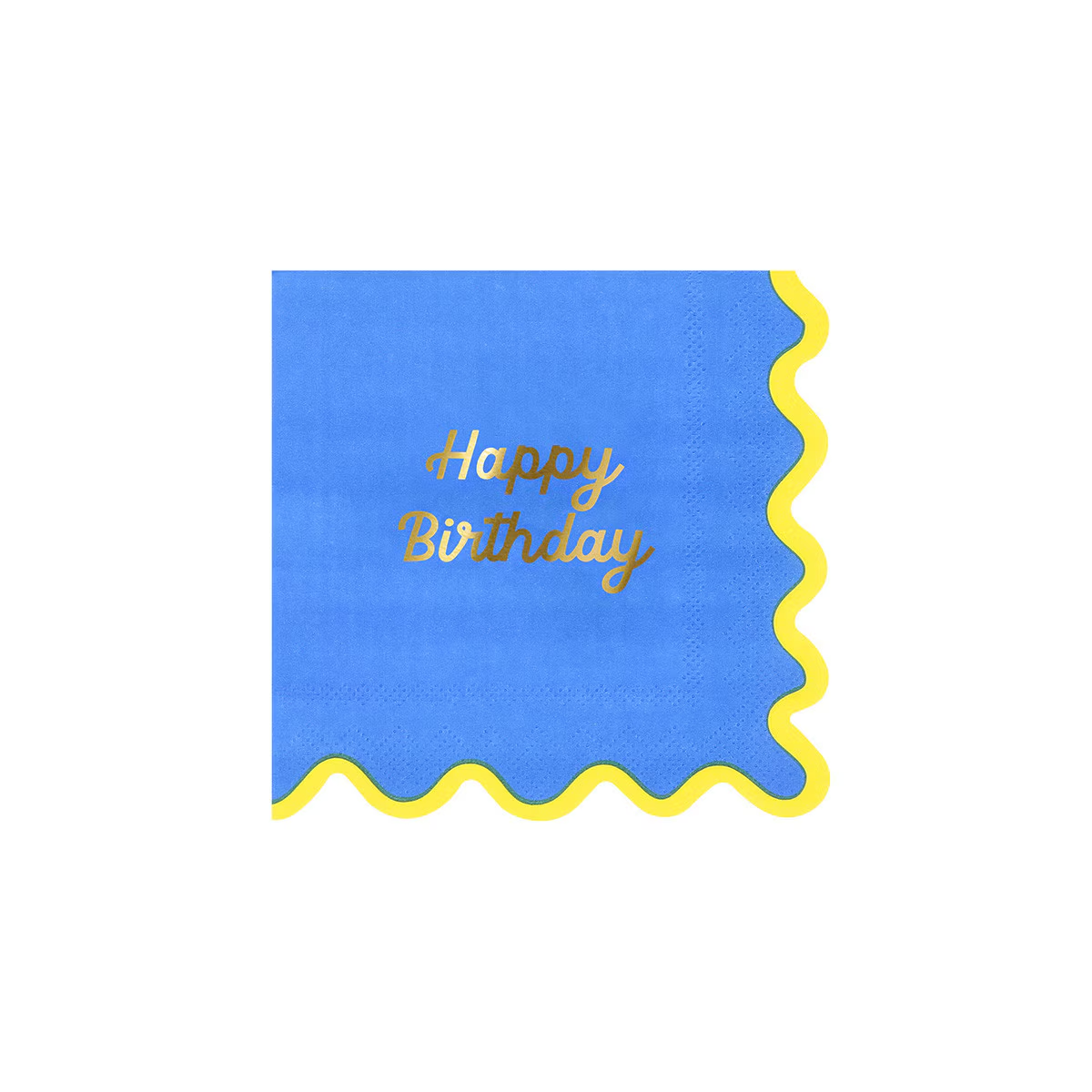 Assorted Wiggle Edge Napkins - 2 Sizes