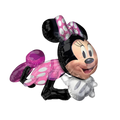 Pink and black Minnie Mouse foil balloon for kids birthday from Parte Haus party supply store in Bethesda Maryland