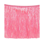 Pink fringe table skirt decoration luau theme from Parte Haus party supply store in Bethesda Maryland