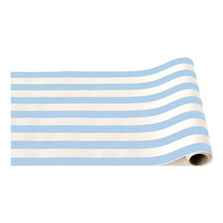 Sky Blue Signature Cabana Stripe Table Runner