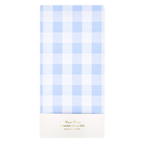 Blue Gingham Paper Tablecloth
