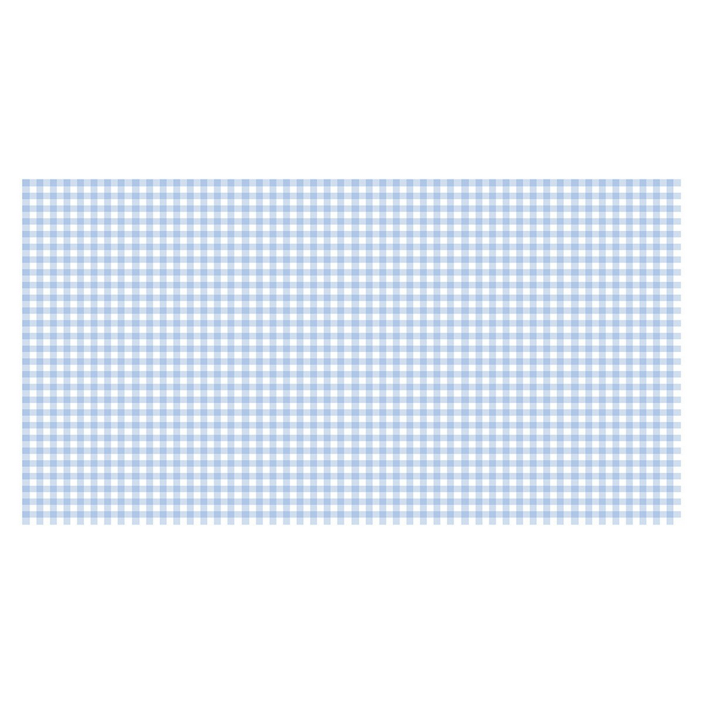 Blue Gingham Paper Tablecloth