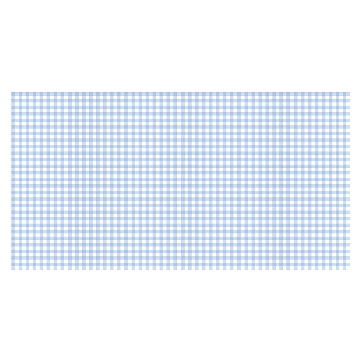 Blue Gingham Paper Tablecloth