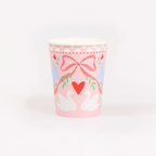 Pink Lovebird Lace Cups