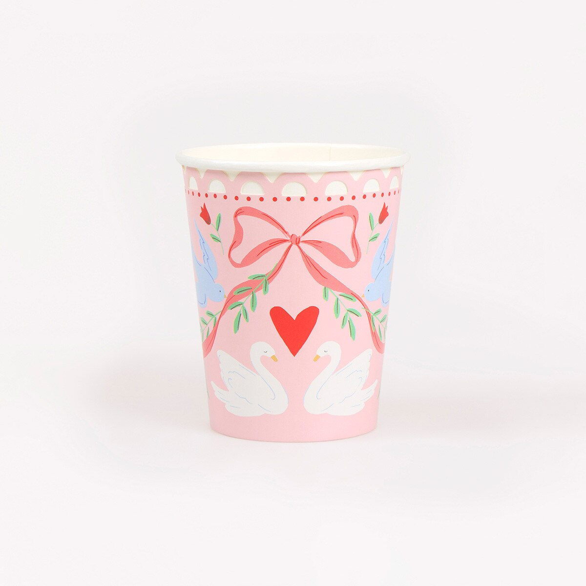 Pink Lovebird Lace Cups