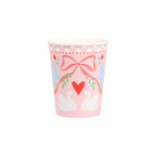 Pink Lovebird Lace Cups