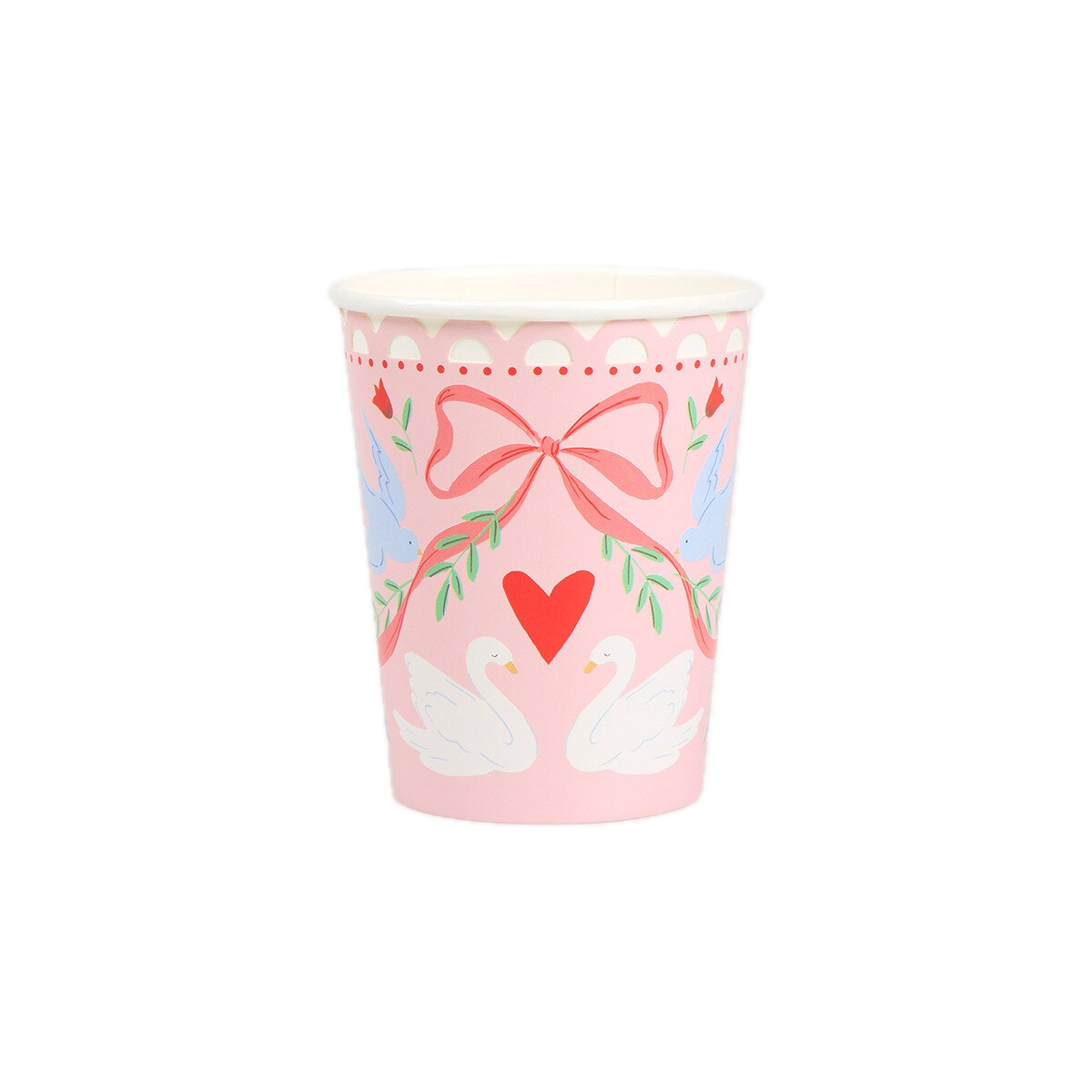 Pink Lovebird Lace Cups