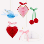 Fancy Valentine's Honeycomb Decorations