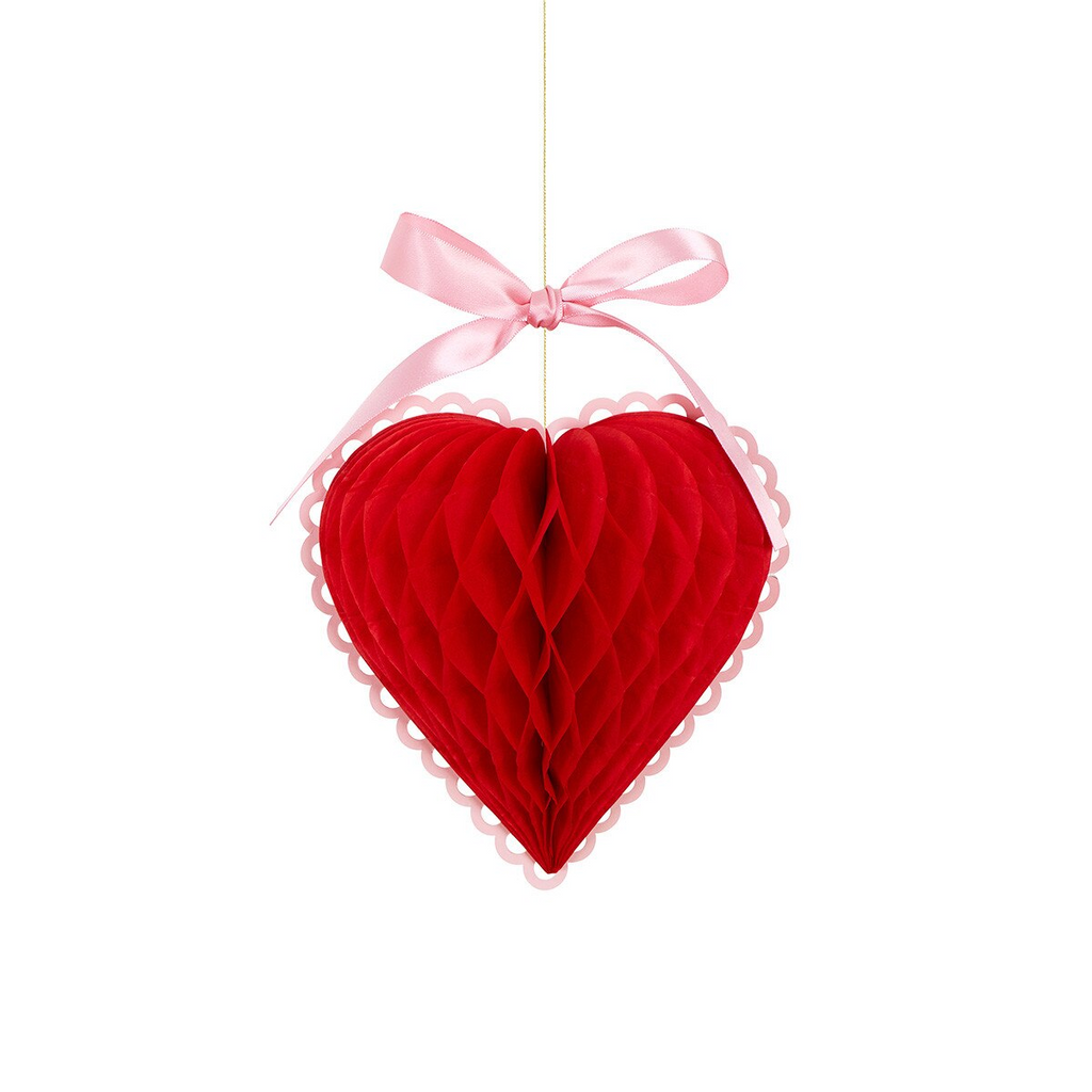 Fancy Valentine's Honeycomb Decorations