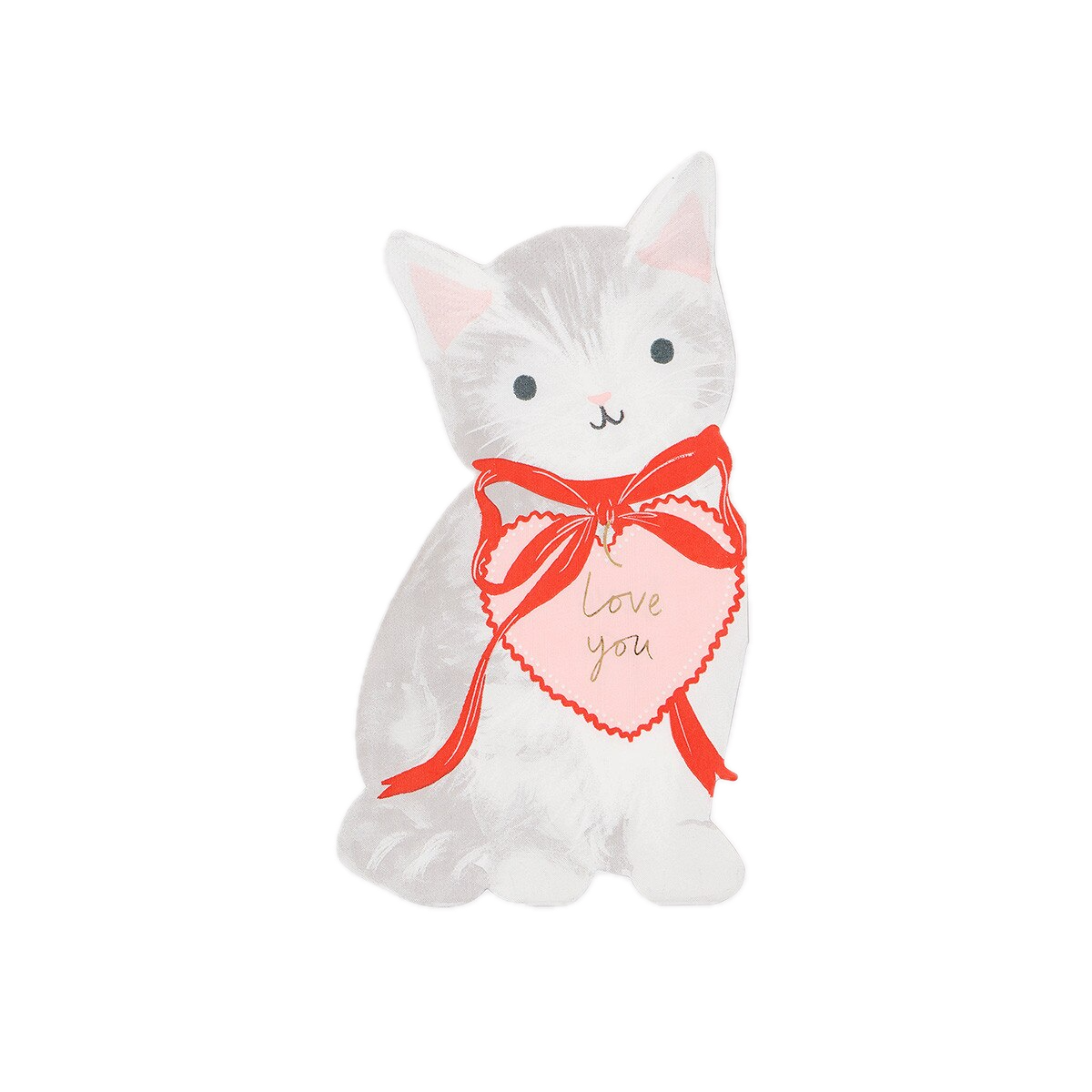 Valentine's Kitten Napkins
