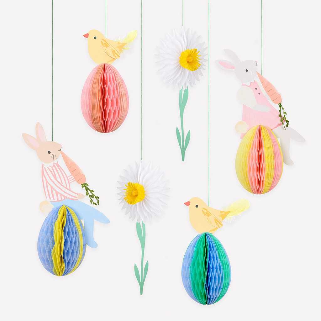 Easter Fair Honeycomb Decorations