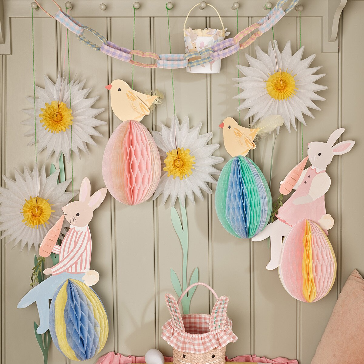 Easter Fair Honeycomb Decorations
