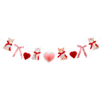 Pink and Red Kitten Valentine's Garland