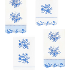 Blue & White Floral Guest Towels