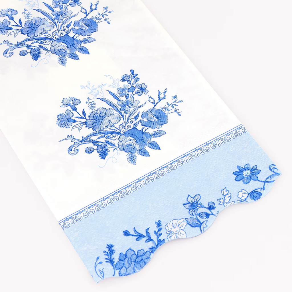 Blue & White Floral Guest Towels