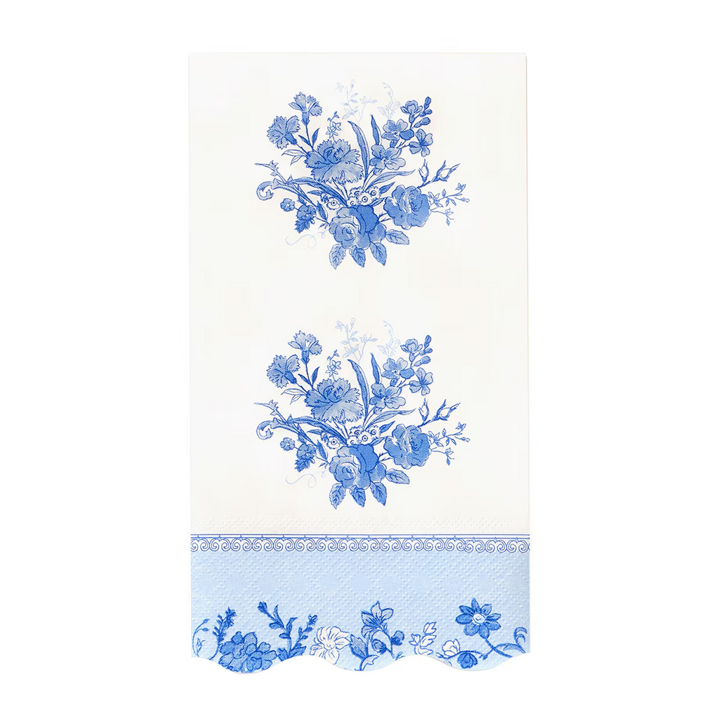Blue & White Floral Guest Towels