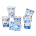 Blue & White Floral Cups