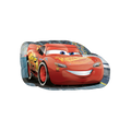 Red Lightning McQueen car balloon with race track for Cars theme birthday from Parte Haus party supply store in Bethesda MD