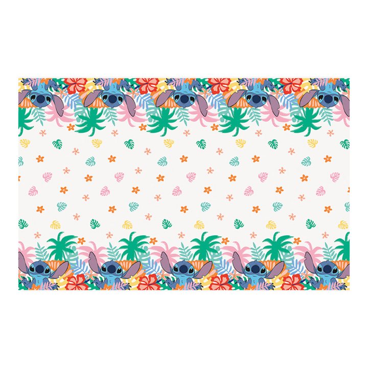 White Stitch Plastic Tablecover