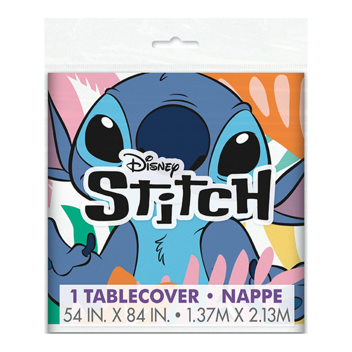 White Stitch Plastic Tablecover