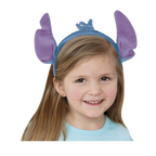 Blue purple headband with big plush ears costume accessory for kids birthday from Parte Haus party supply store in Bethesda MD