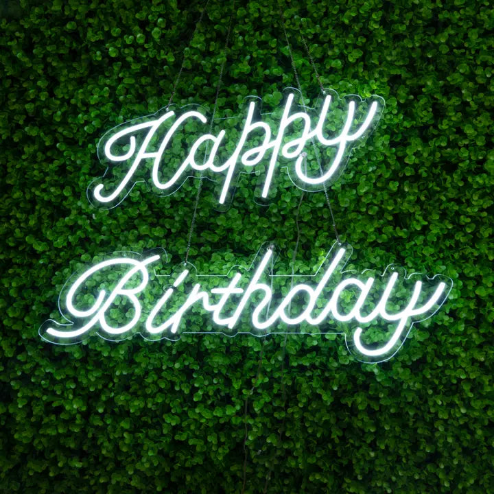 32" Happy Birthday LED Neon Sign