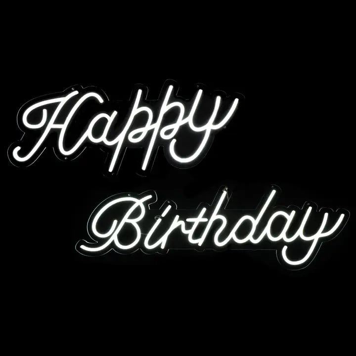 32" Happy Birthday LED Neon Sign
