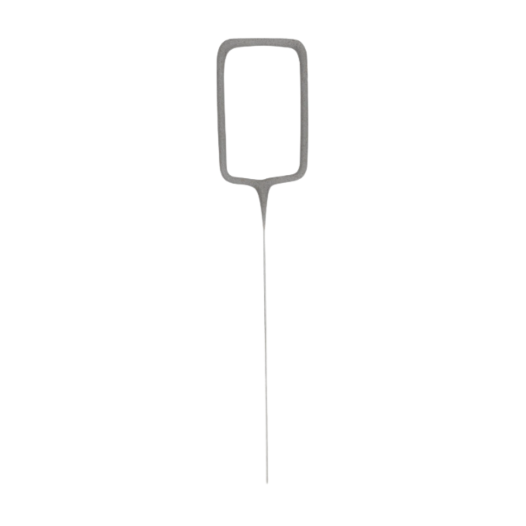 Silver Party Sparklers Number 0 Candle