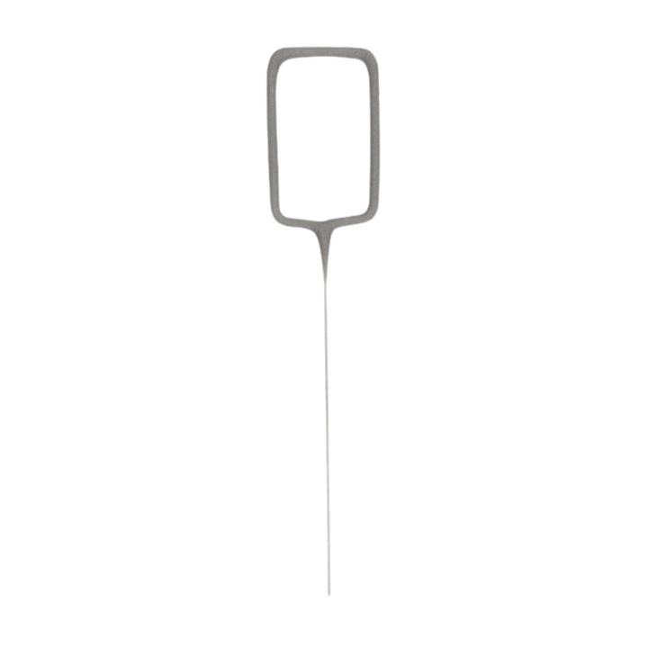 Silver Party Sparklers Number 0 Candle
