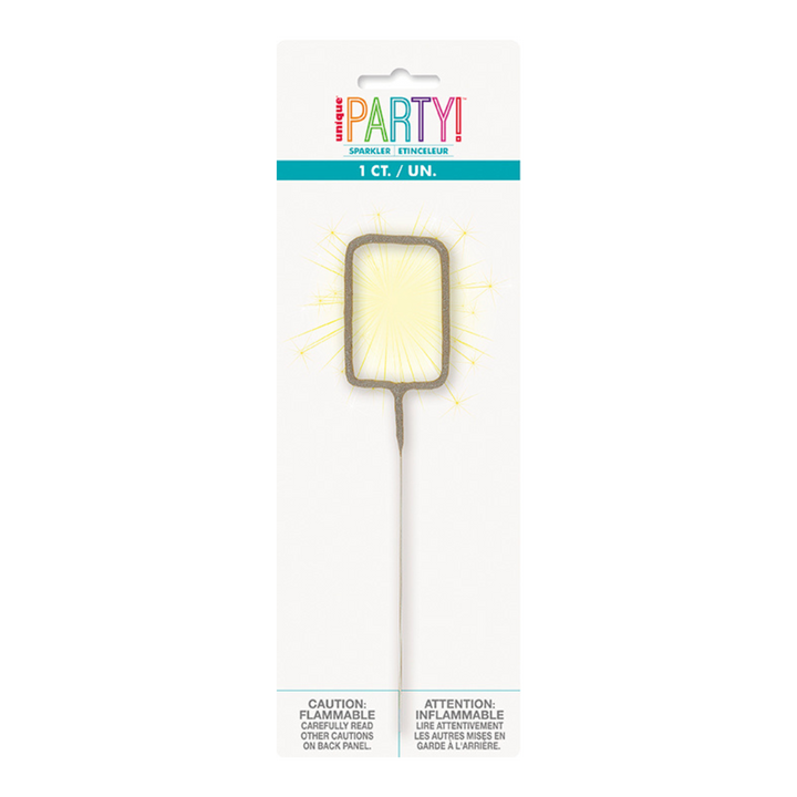 Silver Party Sparklers Number 0 Candle