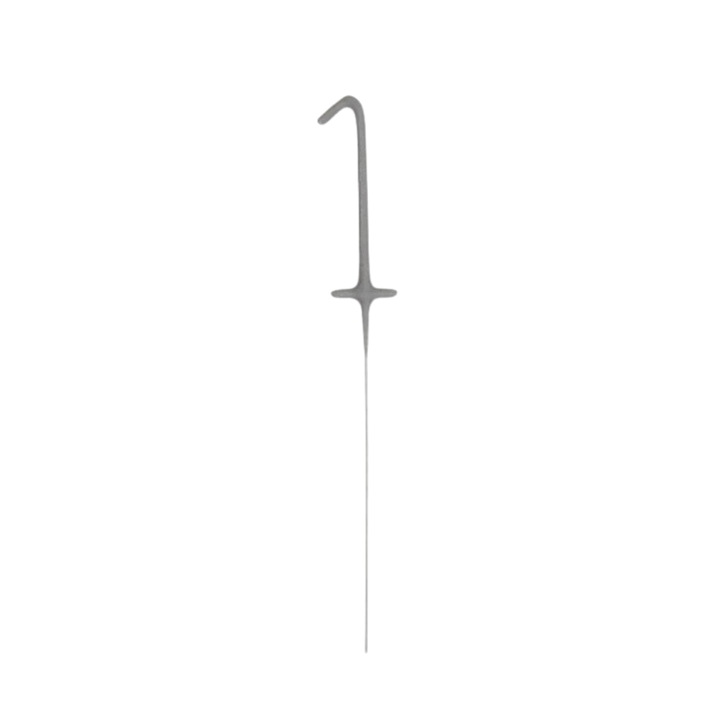 Silver Party Sparklers Number 1 Candle