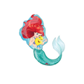 Blue and red mermaid balloon shaped like Ariel and Flounder under the sea theme from Parte Haus party supply store in Bethesda MD
