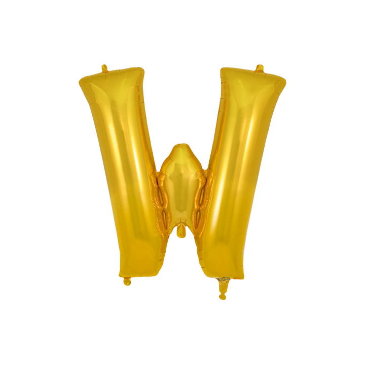 Gold Letter A - Z Foil Balloon, 34in