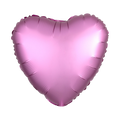 Satin Luxe Flamingo Valentine’s Day Heart Foil Balloon, 18in
