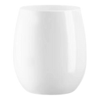 White plastic stemless wine glass for celebrations from Parte Haus party supply store in Bethesda MD