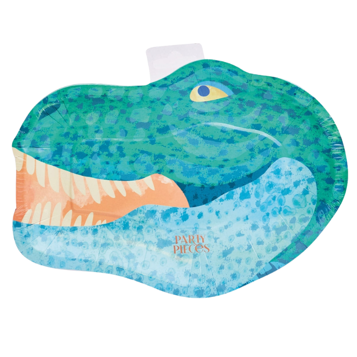 Blue Dino Shaped Small Appetizer Dessert Plates