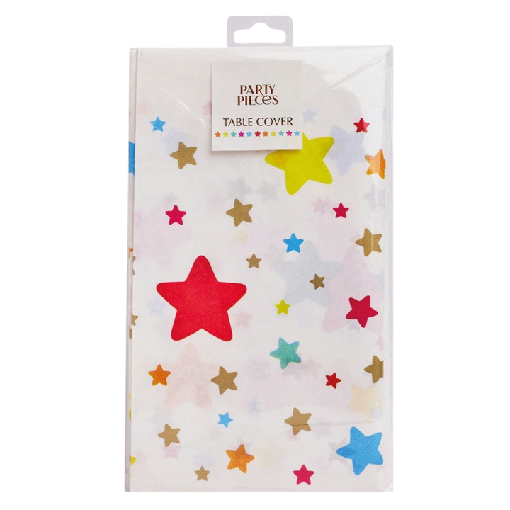 White Shooting Star Table Cover