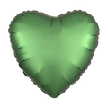 Satin Luxe Emerald Valentine’s Day Heart Foil Balloon, 18in