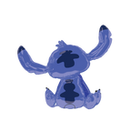 Blue Lilo and Stitch foil balloon shaped character birthday theme from Parte Haus party supply store in Bethesda Maryland